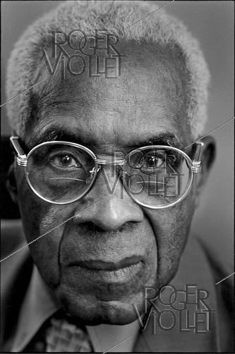 Roger-Viollet | 1410516 | Aimé Césaire (1913-2008), Martinican writer, poet, playwright, essayist and politician. Martinique, 2006. | &copy; Irmeli Jung / Roger-Viollet