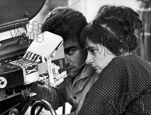 Roger-Viollet | 540700 | Alain Levent (1934-2008), director of photography and Agnès Varda (1928-2019), French director. | &copy; Jean-Régis Roustan / Roger-Viollet