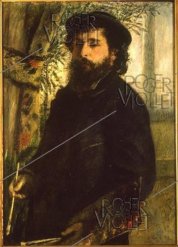 Roger-Viollet | 342827 | Auguste Renoir (1841-1919).  Claude Monet . Paris, musée d'Orsay. | &copy; Roger-Viollet / Roger-Viollet