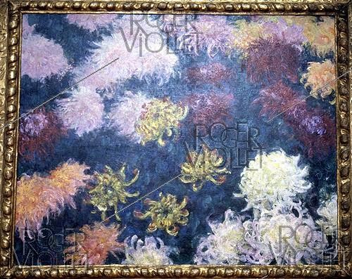 Roger-Viollet | 552461 | Claude Monet (1840-1926).  Chrysanthèmes , 1897. Basel, Kunsthalle Museum. | &copy; Roger-Viollet / Roger-Viollet