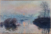 Roger-Viollet | 27842 | Soleil couchant sur la Seine à Lavacourt, effet d'hiver | &copy; Petit Palais / Roger-Viollet