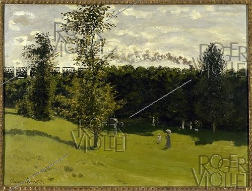 Roger-Viollet | 330107 | Claude Monet (1840-1926). Train in the country, circa 1870. Paris, Musée d'Orsay. | &copy; Roger-Viollet / Roger-Viollet