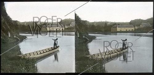 Roger-Viollet | 858473 | Freyr Castle (1637) on the banks of the Meuse River, in Belgium. | &copy; Léon & Lévy / Roger-Viollet