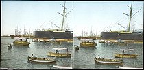 Roger-Viollet | 328452 | Genoa (Italy). Ships (in the foreground: the 
