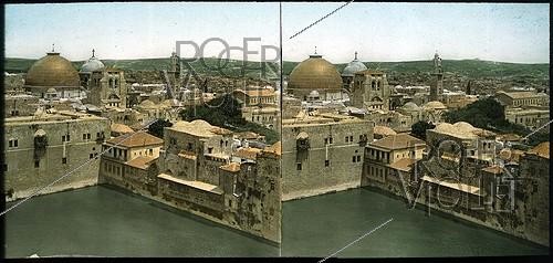 Roger-Viollet | 375442 | Jerusalem, Palestine. Overview with the Cistern of Ezechias, around 1900. | &copy; Léon & Lévy / Roger-Viollet