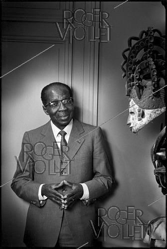 Roger-Viollet | 1410544 | Léopold Sédar Senghor (1906-2001), Senegalese writer and politician. 1990. | &copy; Irmeli Jung / Roger-Viollet