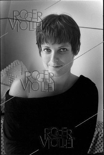 Roger-Viollet | 1410548 | Marie Nimier (born in 1957), French novelist and songwriter. 1989. | &copy; Irmeli Jung / Roger-Viollet