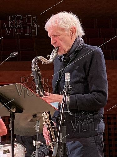 Roger-Viollet | 1472921 | Michel Portal (1935-2026), compositeur et musicien français, lors d'un concert à La Seine musicale. Boulogne-Billancourt (Hauts-de-Seine), 8 novembre 2022. | &copy; Christian Rose / Roger-Viollet