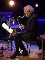 Roger-Viollet | 1472917 | Michel Portal (1935-2026), French composer and musician, during a concert, on May 21, 2021. | &copy; Christian Rose / Roger-Viollet