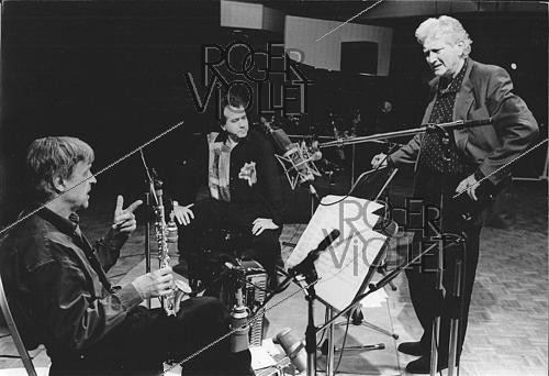 Roger-Viollet | 1479732 | Richard Galliano, Michel Portal, Francois Dreyfus performs live. 19/05/1996 | &copy; Christian Rose / Roger-Viollet