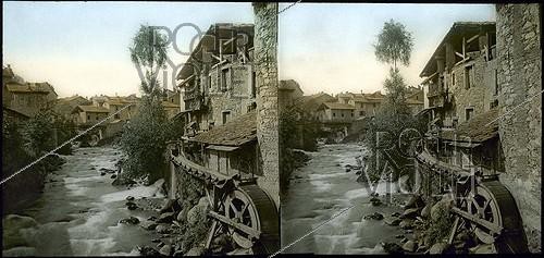 Roger-Viollet | 1013644 | The mills of Bréda. Allevard-les-Bains (Isère, France), around 1900. | &copy; Léon & Lévy / Roger-Viollet