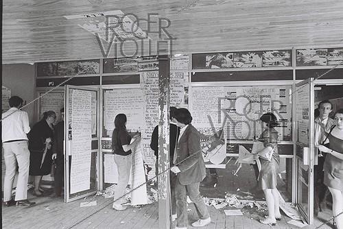 Roger-Viollet | 1376739 | University of Vincennes (France),on June 26, 1969. Photograph by André Perlstein (born in 1942). | &copy; André Perlstein / Roger-Viollet
