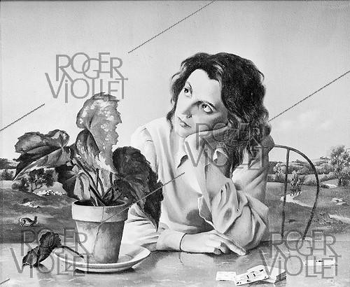 Roger-Viollet | 994538 | Woman playing cards. Painting, early 20th century. | &copy; Léopold Mercier / Roger-Viollet